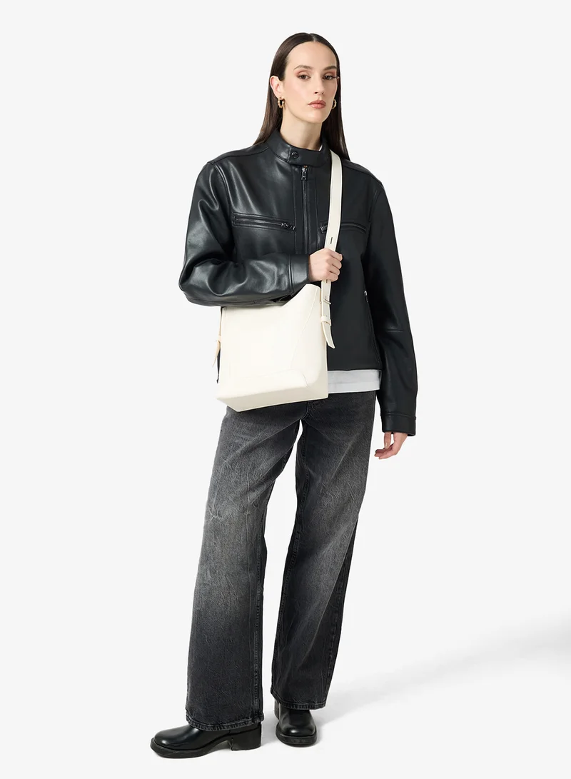 Ella White slouch crossbody bag for Women | Best Price UAE
